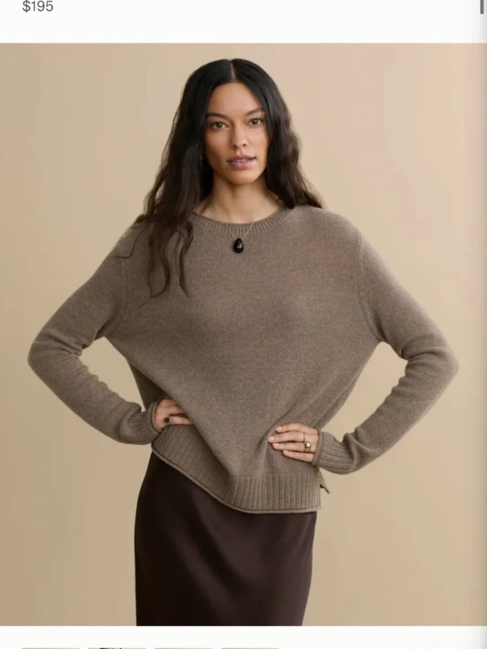 Jenni Kayne Everyday Sweater - Taupe - Large
